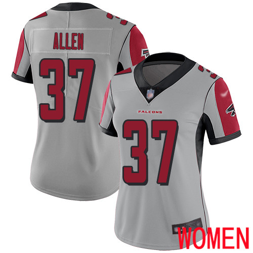 Atlanta Falcons Limited Silver Women Ricardo Allen Jersey NFL Football #37 Inverted Legend